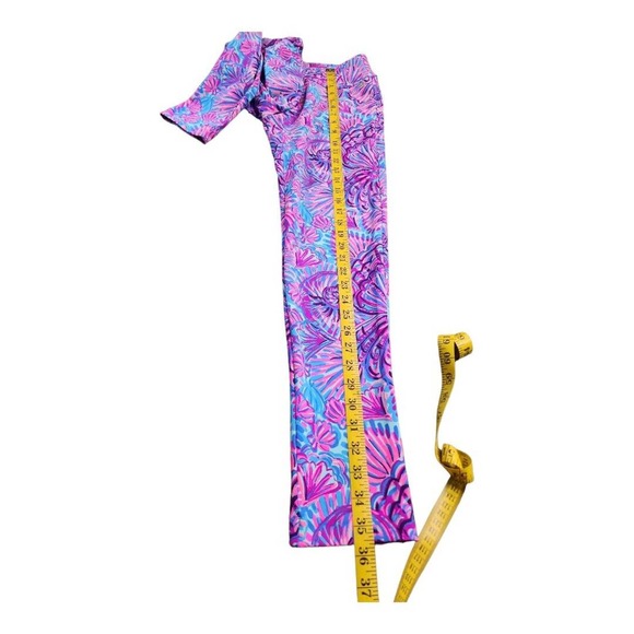 NWT LILLY PULITZER CORSO PANT TURQUOISE OASIS SHELLEIDOSCOPE GOLF Size 00 $138 - Picture 7 of 9